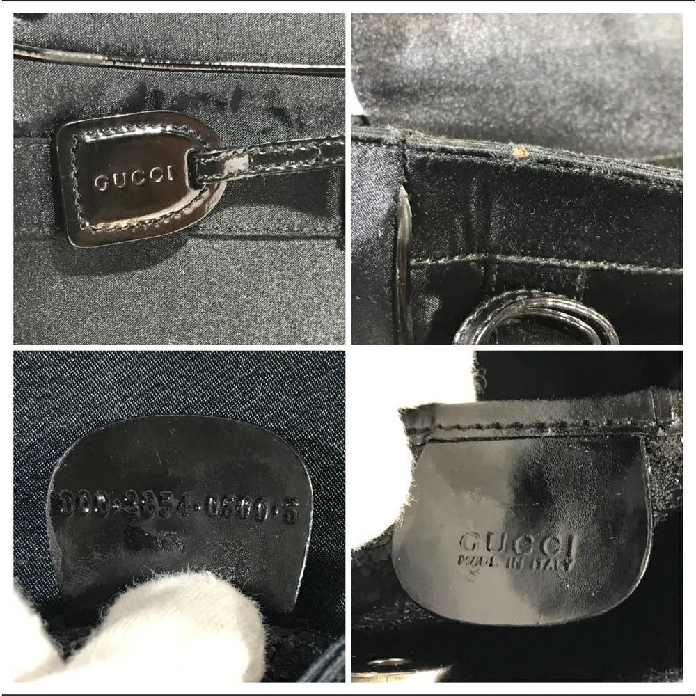 Authentic Gucci Mini Handbag 000 2854 0500 5 Satin Black - Picture 11 of 12
